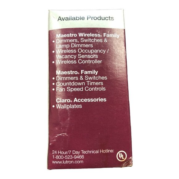 Lutron MRF2-600M-IV Maestro Wireless Multi-Location RF Dimmer Switch Ivory - Picture 4 of 6